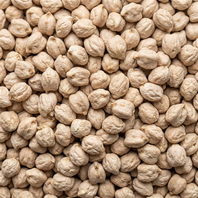 Large white chickpeas, perfect for hummus and various dishes.
