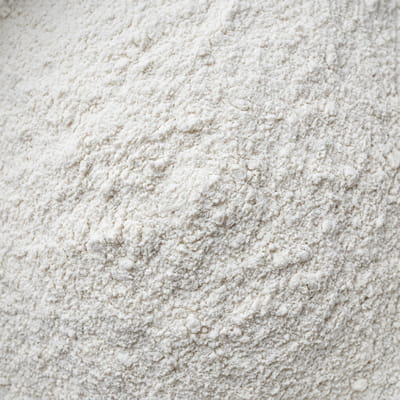 Fine rice flour powder for gluten-free cooking.