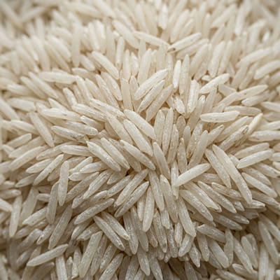 Slender 1509 basmati with extraordinary grain length after cooking.