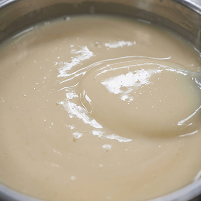 Sweetened condensed milk for confectionery and beverage use.